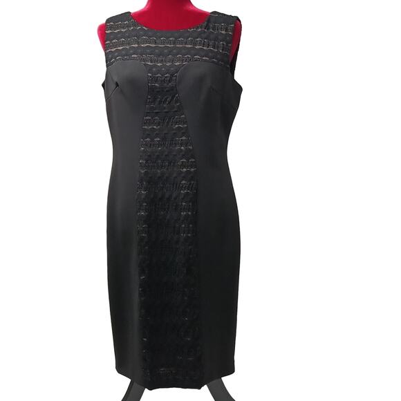 Anne Klein Dresses & Skirts - ANNE Klein chic sleeveless black dress lined sheath knee-length dress size 12